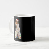 Mug Fox Terrier Christmas Lights Xmas Dog Lover  (Devant gauche)