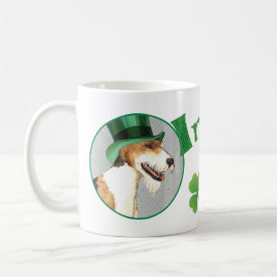 Mug Fox Terrier de fil du jour de St Patrick