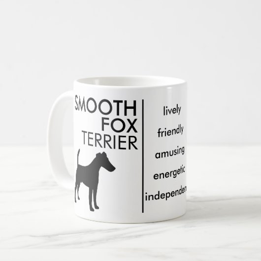 Mug Fox Terrier doux, race de chien (Devant gauche)