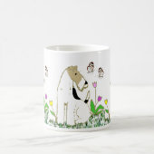 Mug Fox Terrier et papillons de fil (Centre)