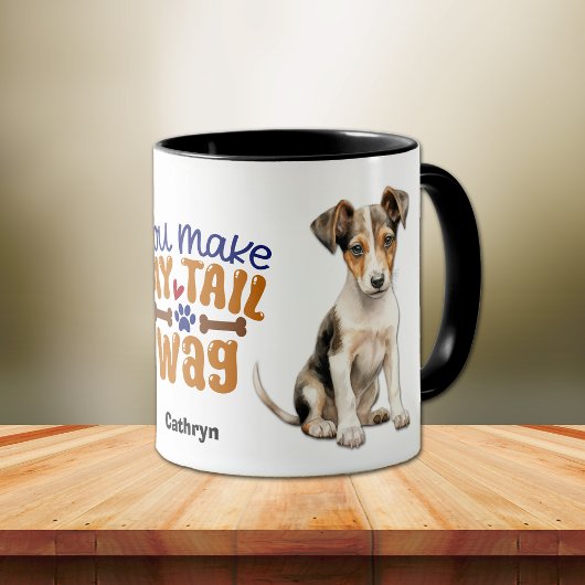 Mug Fox Terrier Puppy Vous Faites Mon Baguette