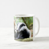 Mug Foxcub & Badger Cute ! (Devant droit)