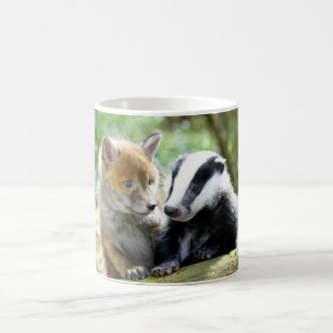 Mug Foxcub & Badger Cute !