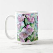 Mug Foxglove Flowers Floral Pink Garden Personalized (Gauche)