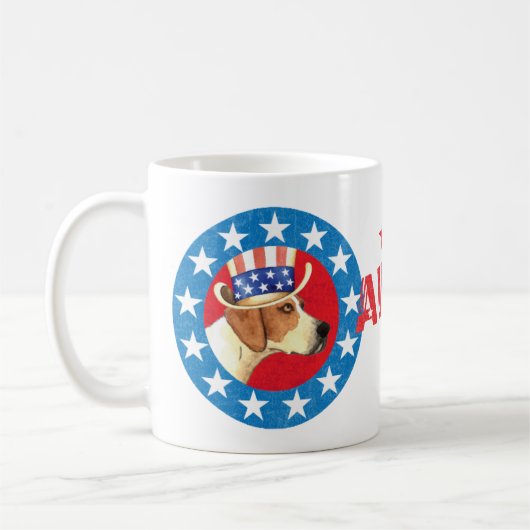Mug Foxhound américain patriotique (Gauche)