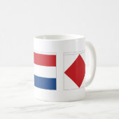 Mug Foxtrot de Whiskey Tango Drapeaux marins (Devant droit)
