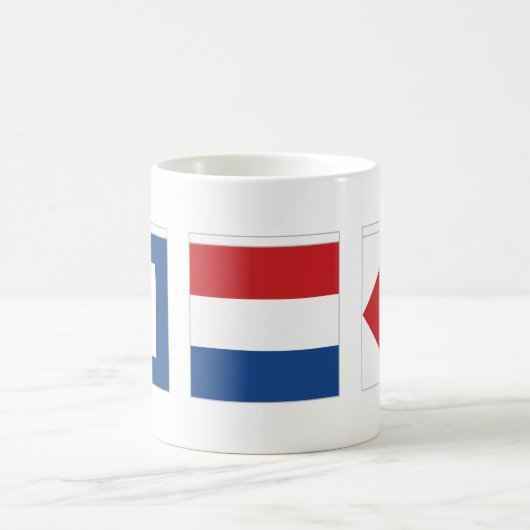 Mug Foxtrot de Whiskey Tango Drapeaux marins (Centre)