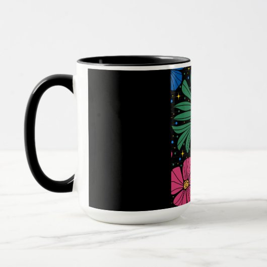 Mug Foxtrot Delta Tango Flower Boho (Gauche)
