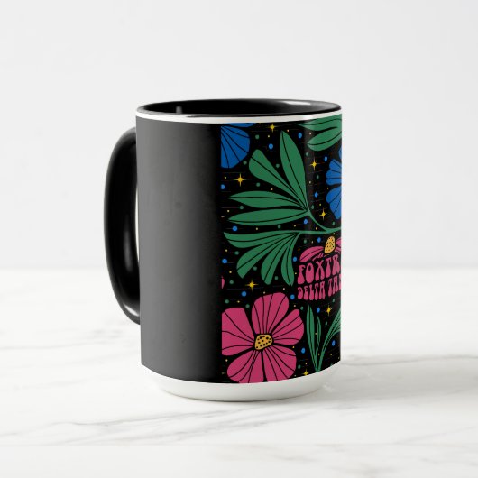Mug Foxtrot Delta Tango Flower Boho (Devant gauche)
