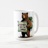 Mug Foxtrots Deltas Tango Résistent Ours Drôle Fdt Nat (Devant droit)