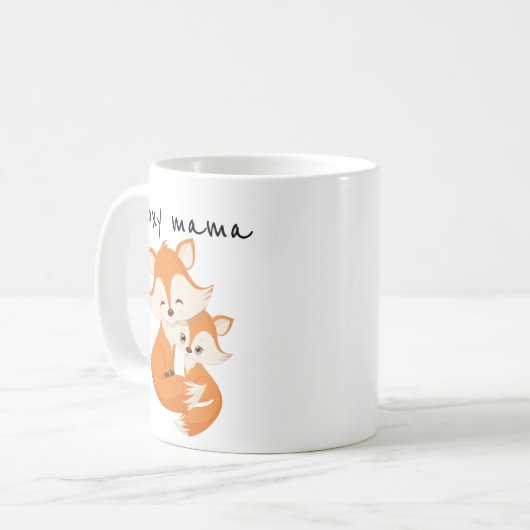 Mug Foxy Mama Mère mignonne Animal Fox (Devant gauche)