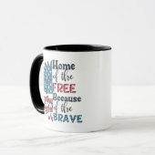 Mug Foyer des libres grâce aux braves 4 juillet (Devant gauche)