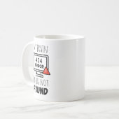 Mug Foyer Drôle Non Trouvé (Devant gauche)