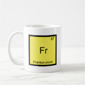 Mug Fr - Frankenstorm Symbole d'élément de chimie drôl (Gauche)