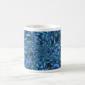 Mug Fractable avec forme géométrique bleue et verte (Centre)