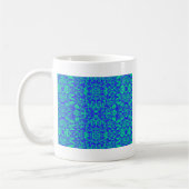 Mug Fractage Abstrait En Bleu Et Vert (Gauche)