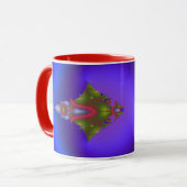 Mug Fractage bleu profond (Devant gauche)