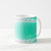 Mug Fractage perso-vert dégradé (Devant droit)