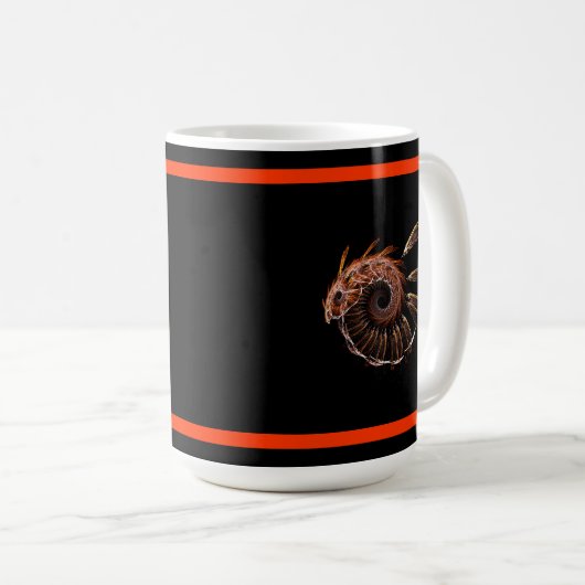 Mug Fractal Firebird (Devant droit)