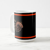 Mug Fractal Firebird (Devant gauche)