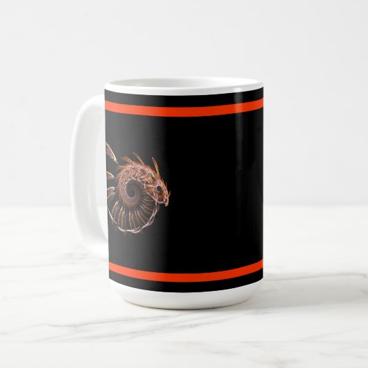 Mug Fractal Firebird (Devant gauche)