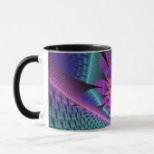 Mug Fractal Imaginaire coloré à motif inhabituel (Gauche)
