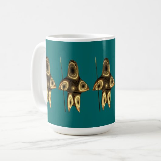Mug Fractal Inuit Hunter (Devant gauche)