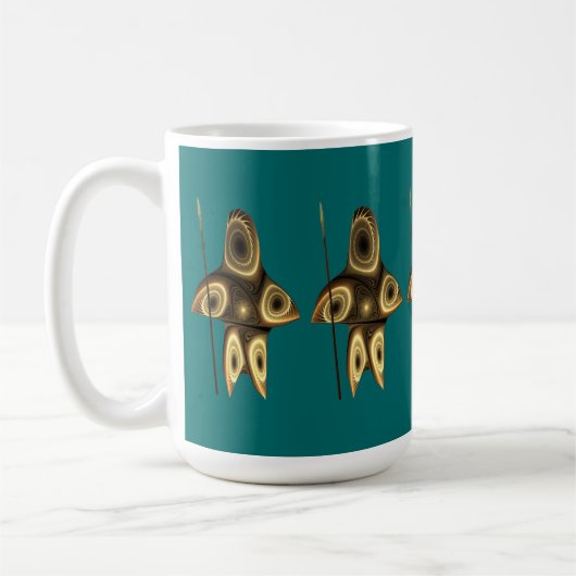 Mug Fractal Inuit Hunter (Gauche)