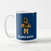 Mug Fractal Inuit Hunter - Alaska Native (Gauche)