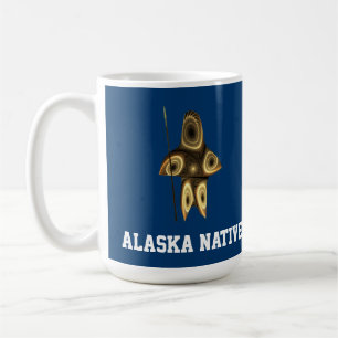 Mug Fractal Inuit Hunter - Autochtone de l'Alaska