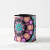 Mug Fractal Mandala Floral Psychedelic (Centre)