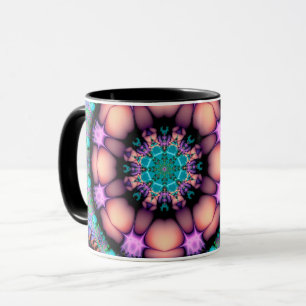 Mug Fractal Mandala Floral Psychedelic