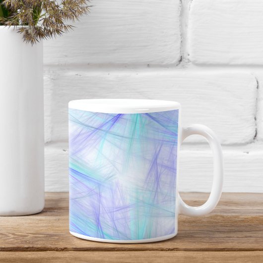 Mug Fractale abstraite bleue et verte