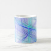 Mug Fractale abstraite bleue et verte (Centre)