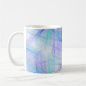 Mug Fractale abstraite bleue et verte (Gauche)