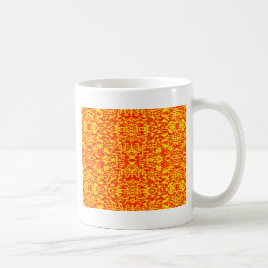 Mug Fractale Abstraite En Rouge Et Orange (Droite)