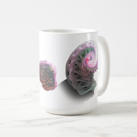 Mug fractale de l'énergie 3D (Devant droit)