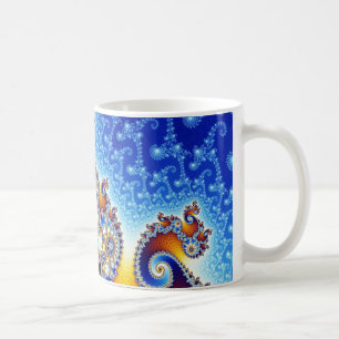 Mug Fractale en spirale satellite réglée de Mandelbrot
