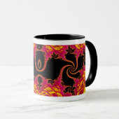 Mug Fractale flamboyante (Devant droit)