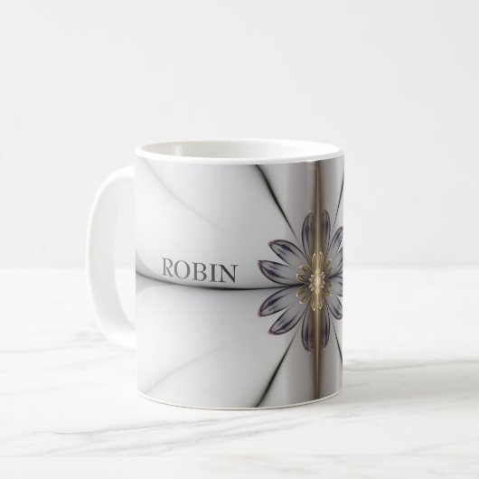 Mug Fractale florale (Devant gauche)