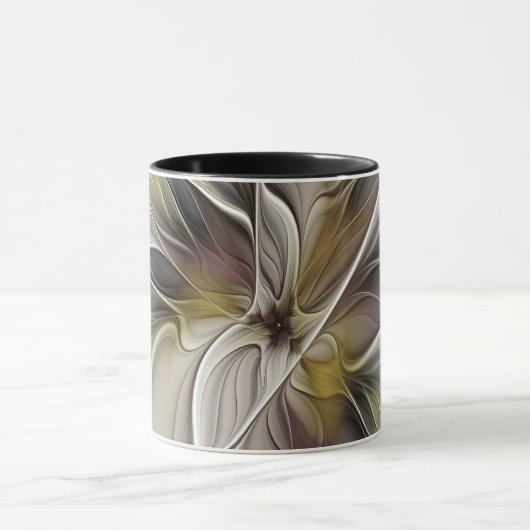 Mug Fractale florale, Fleur Imaginaire aux couleurs de (Centre)