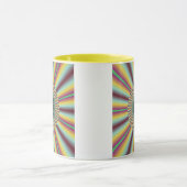 Mug Fractale magenta de rayon de soleil d'Aqua (Centre)