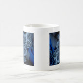 Mug fractale papillon de rêve bleu (Centre)
