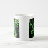 Mug fractale papillon noir et vert (Centre)