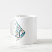 Mug Fractale - Poisson-ange (Devant gauche)