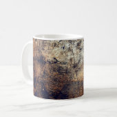 Mug Fracture de détresse de grunge texture (Devant gauche)