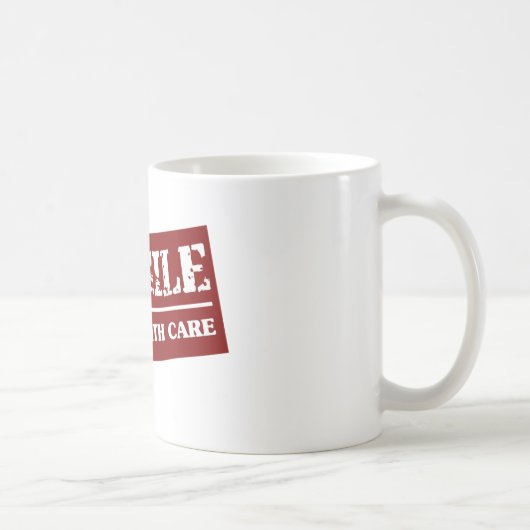 Mug Fragile manipulez avec l'article de soin (Droite)