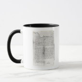 Mug Fragment de lettre écrit par Christopher (Gauche)