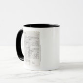 Mug Fragment de lettre écrit par Christopher (Devant gauche)
