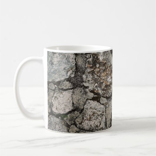 Mug Fragment de pierre noir et gris (Gauche)